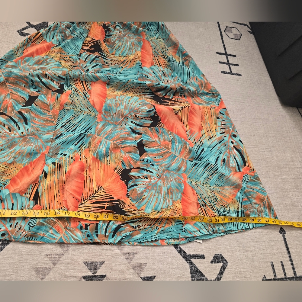 NWT Cupshe tropical abstract halter next maxi dress $45 small Backless summer - Picture 10 of 12